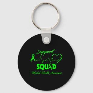 Porte-clés Je Porte Le Vert Pour La Sensibilisation À La Sant