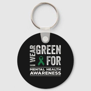 Porte-clés Je Porte Le Vert Pour Le Mois De Sensibilisation À
