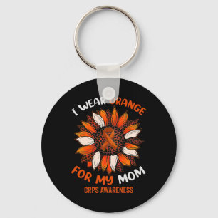 Porte-clés Je Porte L'Orange Pour Ma Mère Crps Mois De Sensib