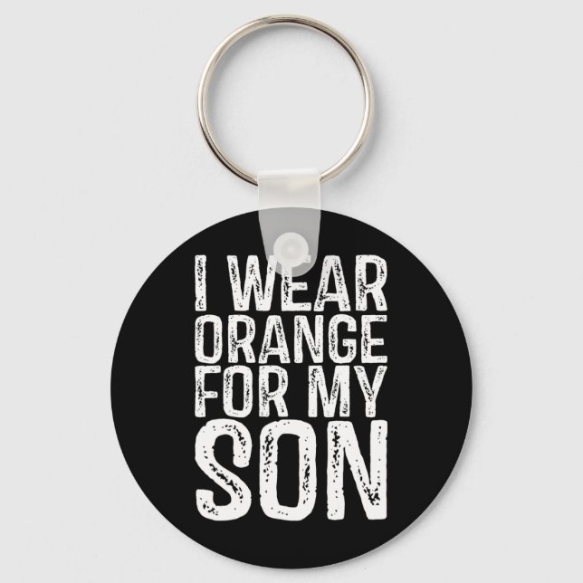Porte-clés Je Porte L'Orange Pour Mon Fils Sensibiliser À La  (Recto)