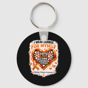Porte-clés Je porte moi-même Orange MS Warrior Sclérose en pl