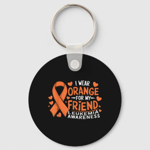 Porte-clés Je porte orange pour la sensibilisation à la leucé