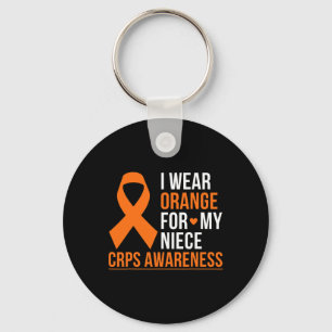 Porte-clés Je Porte Orange Pour Ma Nièce Rsd Crps Sensibilisa