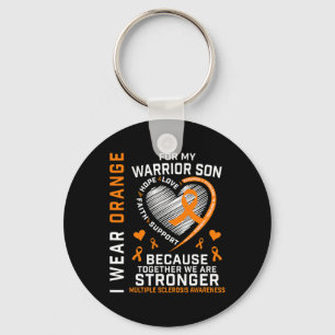 Porte-clés Je Porte Orange Pour Mon Fils Sclérose En Plaques