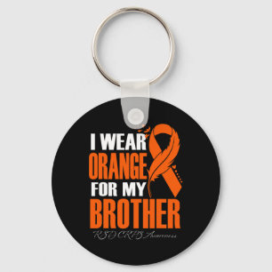 Porte-clés Je Porte Orange Pour Mon Frère Rsd Crps Sensibilis