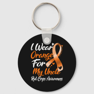 Porte-clés Je Porte Orange Pour Mon Oncle Rsd Crps Sensibilis