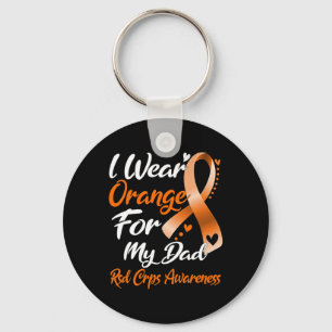 Porte-clés Je Porte Orange Pour Mon Papa Rsd Crps Sensibilisa