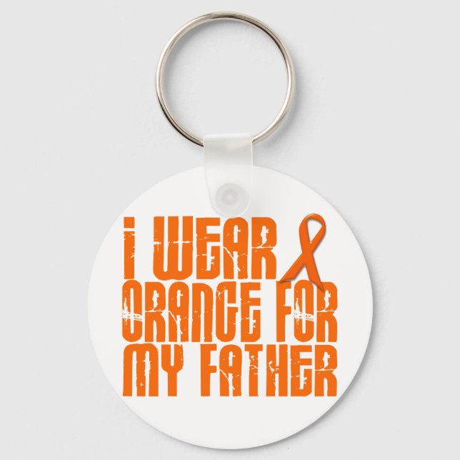 Porte-clés Je Porte Orange Pour Mon Père 16 (Recto)