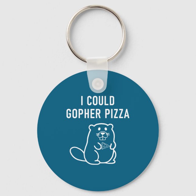 Porte-clés Je pourrais Gopher Zza Blagues drôles Sarcastique  (Recto)