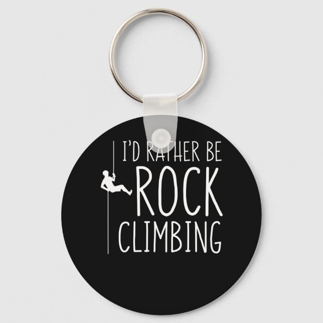 Porte-clés Je préfère être Rock Escalade Rock Climber (Recto)