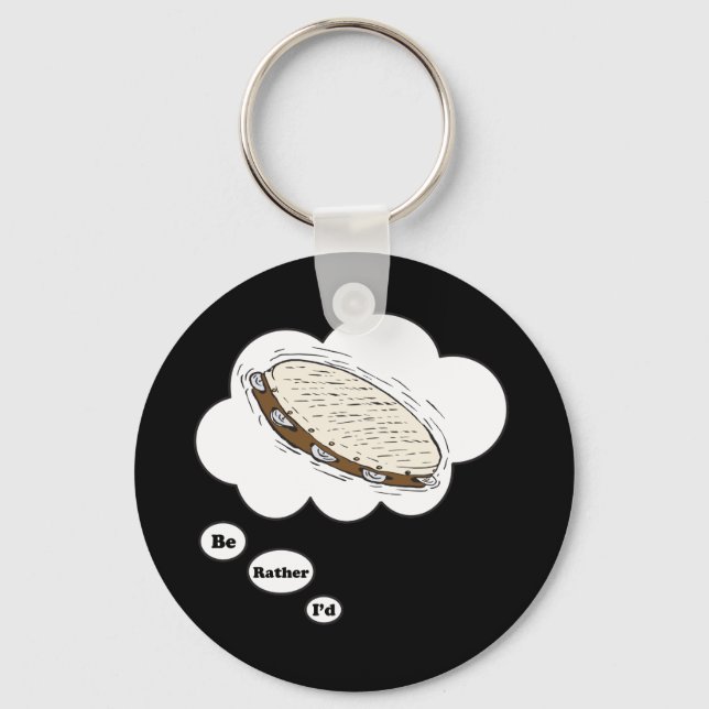 Porte-clés je préfère jouer à Tambourine 5 (Recto)