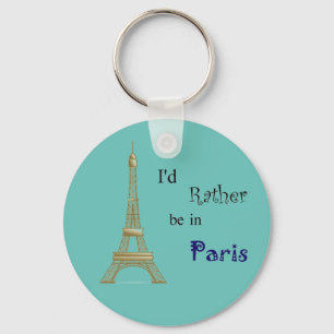 Porte-clés Je préférerais être à Paris