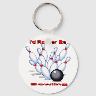 Porte-clés Je Préférerais Faire Du Bowling