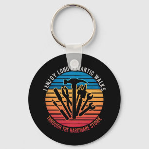 Porte-clés Je prends plaisir à de longues promenades romantiq