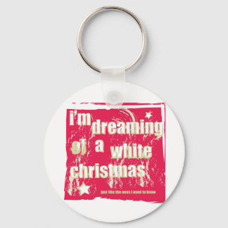 Porte-clés Je rêve d'un Noël blanc