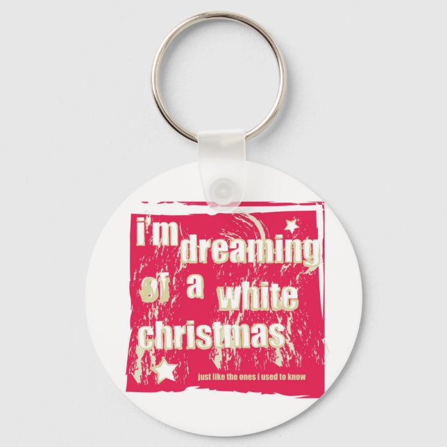 Porte-clés Je rêve d'un Noël blanc (Recto)