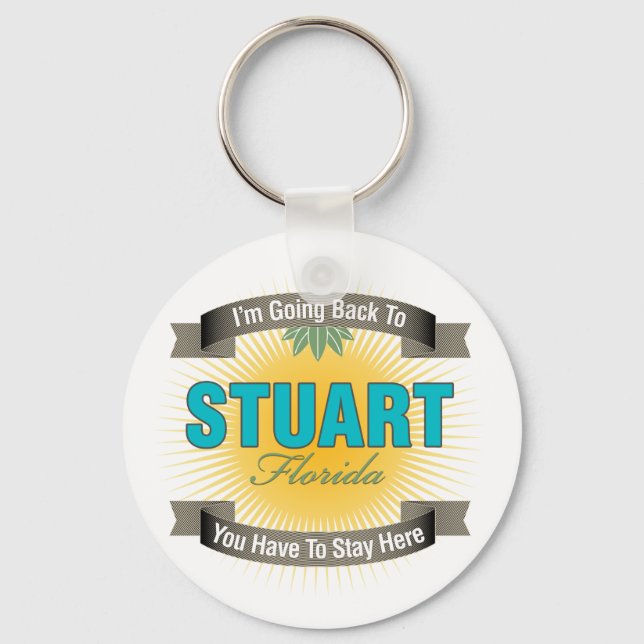 Porte-clés Je reviens à (Stuart) (Recto)