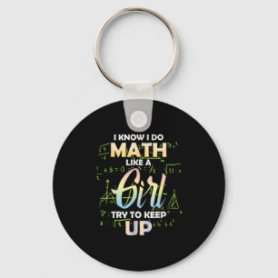 Porte-clés Je sais que je fais des maths comme une amoureuse