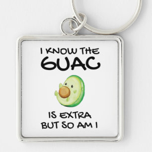 Porte-clés Je Sais Que Le Guac Est Extra Mais Moi Aussi