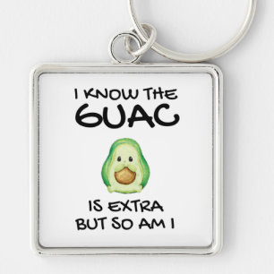 Porte-clés Je Sais Que Le Guac Est Extra Mais Moi Aussi