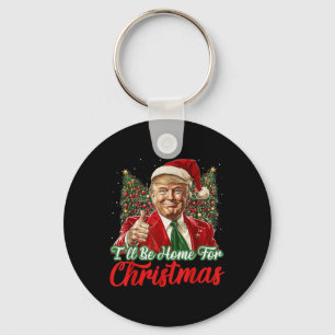 Porte-clés Je serai à la maison pour Noël Noël Noël Noël Noël