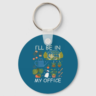 Porte-clés Je serai dans mon jardin de bureau amateur de plan