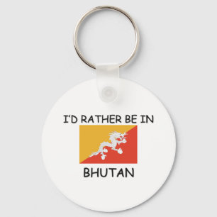 Porte-clés Je serais plutôt au Bhutan
