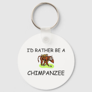 Porte-clés Je serais plutôt un chimpanzé