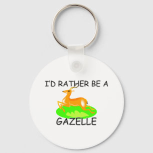 Porte-clés Je serais plutôt une gazelle