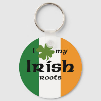 Porte-clés Je "shamrock" mes racines irlandaises