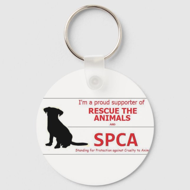 Porte-clés "Je soutiens la SPCA..." (Recto)