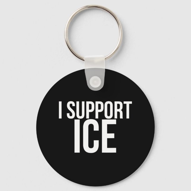 Porte-clés Je soutiens l'expulsion des glaces (Recto)