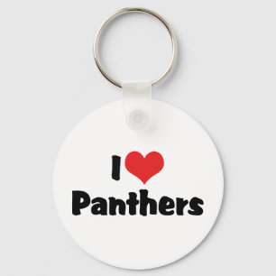 Porte-clés Je suis amoureux des Panthers de Heart