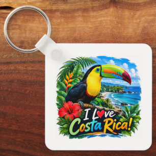 Porte-clés Je suis amoureux du Toucan à gorge jaune du Costa