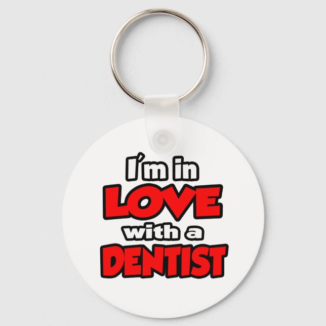 Porte-clés Je suis amoureux d'un dentiste (Recto)