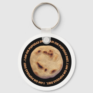 Porte-clés Je suis au régime de pupusas
