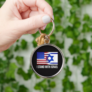 Porte-clés Je suis avec Israël Patriotique