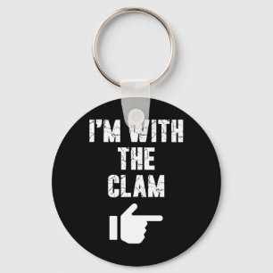 Porte-clés Je suis avec la Clam Fun Easy Playful Halloween Co