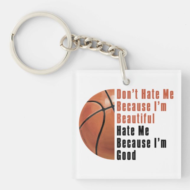 Porte-clés Je Suis Beau Je Suis Bon Basket (Devant)