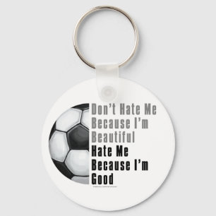 Porte-clés Je Suis Beau Je Suis Bon Soccer Ball