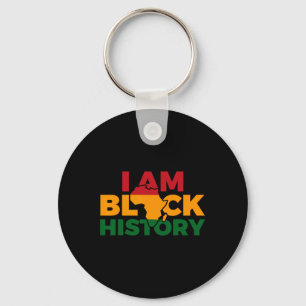 Porte-clés Je Suis Black History Mois African American Pride