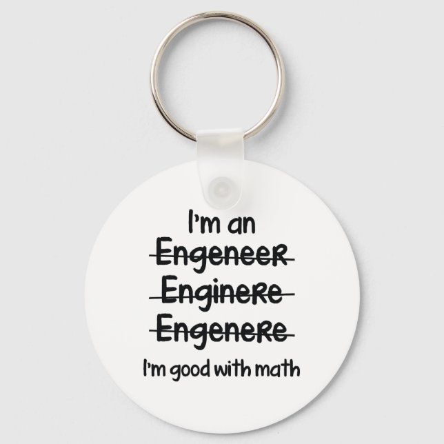 Porte-clés Je suis bon avec les maths (Recto)