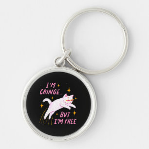 Porte-clés Je suis Cringe, Mais Je suis Libre