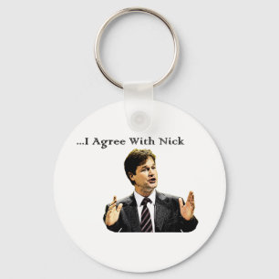 Porte-clés Je suis d'accord avec Nick