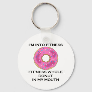 Porte-clés Je suis dans Fitness Donut