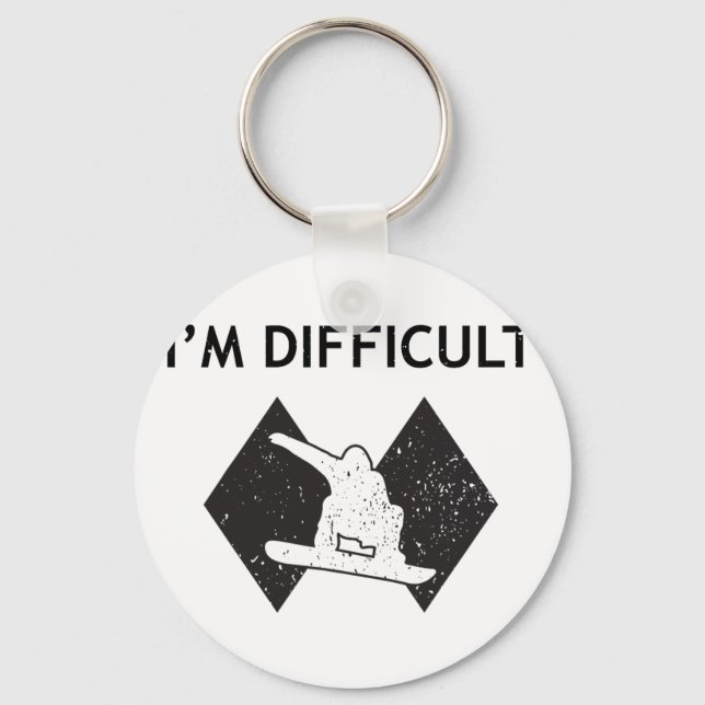 Porte-clés Je suis Difficile Cool Ski Stuff Pour Hommes Ski S (Recto)