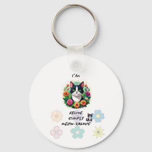 Porte-clés Je suis félin simplement Meowvalous .. amateurs de
