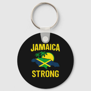 Porte-clés Je suis fort en Jamaïque J'aime le drapeau jamaïca