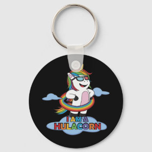 Porte-clés Je suis Hulacorn Hula Hoop Unicorn Lover Rainbow