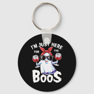 Porte-clés Je suis juste ici pour le Boos Halloween Women Gho